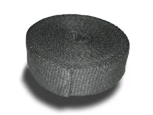 2000°F Black Exhaust Wrap Tape – 1" X 25' Roll For Compact Header Protection By Heatshield Products 1