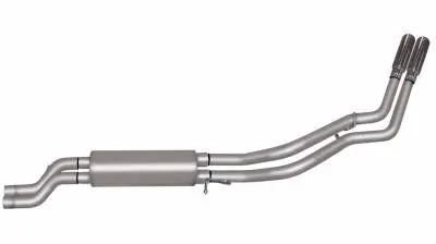 2001–2006 Chevrolet Silverado & Gmc Sierra 2500Hd Crew Cab 6.5' Bed Stainless Steel Gibson Dual Sport Cat-Back Exhaust (6.0L V8) 1