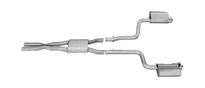 2011–2015 Dodge Challenger 3.6L V6 Aluminized Dual 2.5" Cat-Back Exhaust By Gibson Performance 1