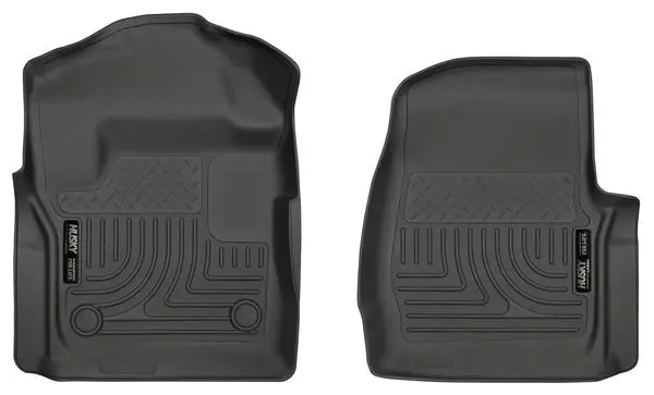 2017 Ford Super Duty F-250/F-350/F-450 Regular Cab Husky All-Weather Front Floor Liners 1