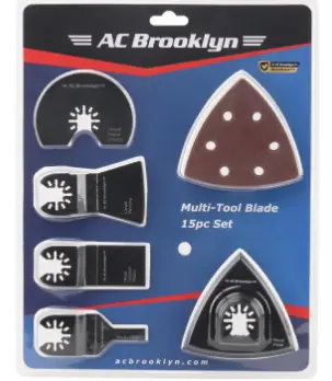 Ac Brooklyn 15-Piece Multi-Tool Blade Assortment – Versatile Replacement Kit 1