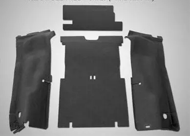 Bedrug Bedtred 4-Piece Rear Cargo Floor Liner Kit For 2003–2006 Jeep Wrangler Lj Unlimited 1