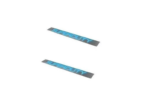 Billet Aluminum Blue El-Illuminated Door Sill Set For 1999–2016 Ford F-250/F-350/F-450 Super Duty 1