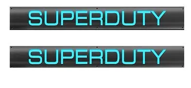 Black-Finished Blue El-Illuminated Door Sill Kit For 1999–2016 Ford F-250/F-350/F-450 Super Duty 1