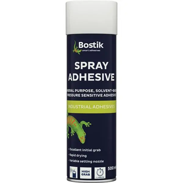Bostik High-Tack Spray Adhesive – 500Ml Aerosol For Quick Bonding 1