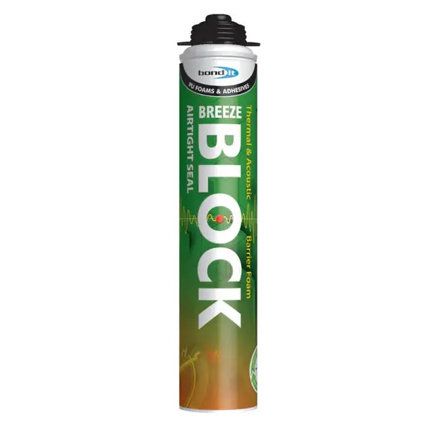 Breeze Block Airtight Polyurethane Foam – Low-Expansion Gap Sealing Solution 1