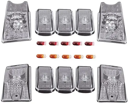 Clear Led Roof Cab Light Kit For 2003–2008 Hummer H2 1