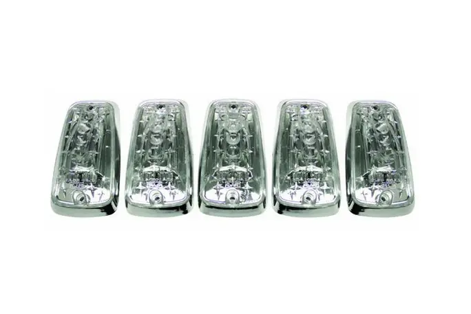 Clear Led Roof Cab Light Lenses For 1988–1999 Chevrolet Ck Full-Size Pickups 1