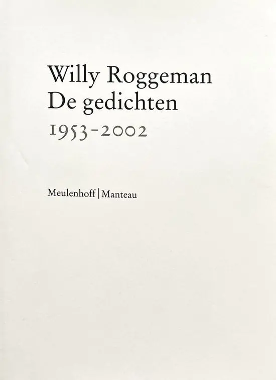 Collected Poems 1953–2002: The Complete Works Of [Author] 1