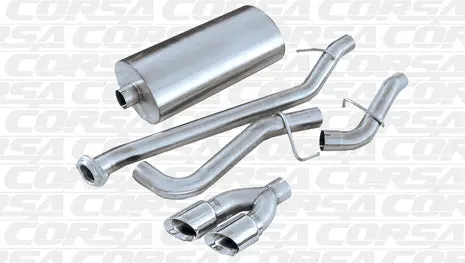 Corsa Touring Cat-Back Exhaust For 2002–2006 Chevrolet Silverado 1500 (4.8L/5.3L V8, Regular Cab/Short Bed, 133.9" Wheelbase) 1