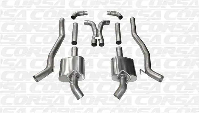 Corsa Xtreme Cat-Back + X-Pipe Exhaust System For 2010–2015 Camaro Ss 6.2L V8 (Manual, Factory Ground Effects Only) 1