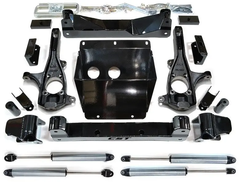 Cst 3–6-Inch Front / 1-Inch Rear Stock-Torsion Lift Kit With 2.0 Emulsion Shocks For 2011–2017 Chevy Silverado & Gmc Sierra 2500Hd (2Wd/4Wd) 1