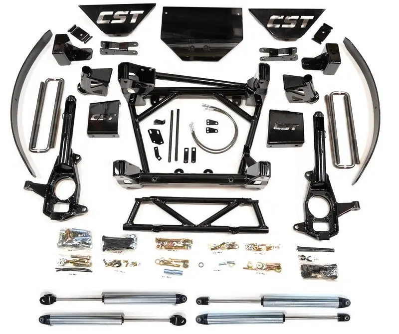 Cst 8-10" Heavy-Duty Lift Kit For 2011–2017 Chevrolet Silverado & Gmc Sierra 2500Hd/3500Hd — Includes Rear Leaf Pack & 2.0" Emulsion Shocks 1