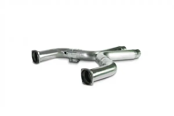 Dynatech 2.5" Stainless Steel Uncatted Intermediate Pipes For 2011–2014 Ford Mustang Gt (5.0L V8) 1