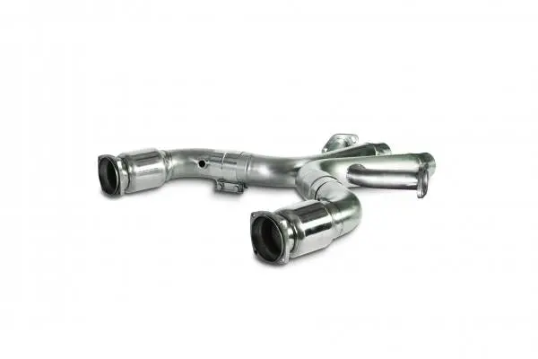 Dynatech 3" Stainless Steel Catted Intermediate Pipes For 2012–2013 Ford Mustang Boss 302 1