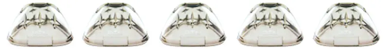 Five-Piece Clear Cab Roof Light Lens Kit For 1997–2003 Ford F-150 And 1999–2008 Ford Super Duty 1