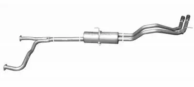 Gibson Deegan38 Dual Sport Cat-Back Exhaust With Black Tips For 2004–2015 Nissan Titan (King Cab & Crew Cab, 5.5' Bed) 1