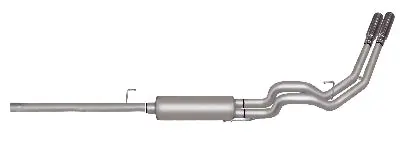 Gibson Dual Aluminized Cat-Back Exhaust For 2011–2014 Ford F-150 Raptor (6.2L, 4Wd, Supercrew Cab, 5.5' Bed) 1