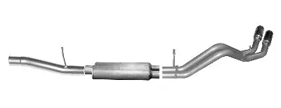 Gibson Dual Sport Stainless Cat-Back Exhaust For 2010–2014 Silverado & Sierra 1500 (4.8L/5.3L V8, 6.5' Regular Cab) 1