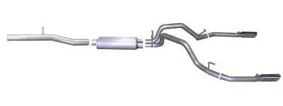 Gibson Dual Stainless Cat-Back Exhaust For 2014–2018 Silverado & Sierra 1500 (5.3L V8, 5'8" Crew Cab Or 6.5' Extended Cab) 1
