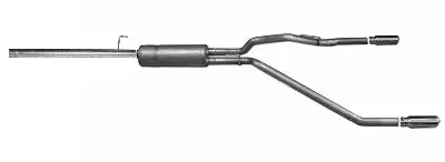Gibson Dual Stainless Steel Cat-Back Exhaust For 2011–2014 Ford F-150 Raptor (6.2L, 4Wd, Supercrew Cab, 5.5' Bed) 1