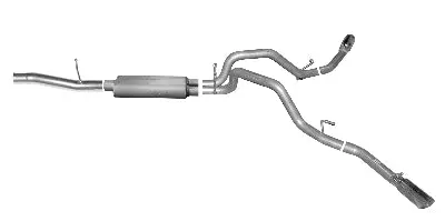 Gibson Extreme Dual Stainless Cat-Back Exhaust For 2010–2013 Silverado & Sierra 1500 (4.8L/5.3L V8, 6.5' Regular Cab) 1