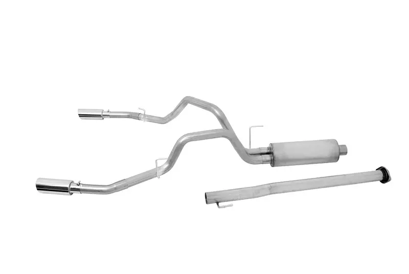 Gibson Performance Dual Aluminized Cat-Back Exhaust For 2015–2018 Ford F-150 5.0L V8 (Super Crew, 5.5' Bed) 1
