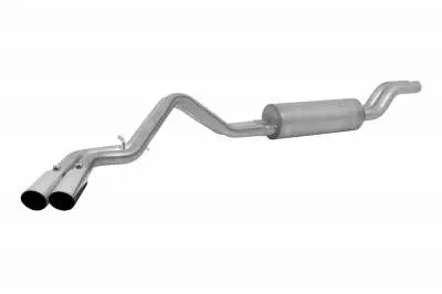 Gibson Performance Dual Sport Aluminized Cat-Back Exhaust For 2001–2006 Chevy Silverado & Gmc Sierra 2500Hd (6.0L/8.1L V8, Crew Cab 6.5" Or Extended Cab 8" Bed) 1