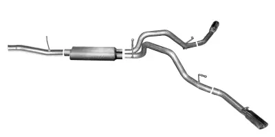 Gibson Performance Extreme Dual Stainless Steel Cat-Back Exhaust For 2014–2018 Chevy Silverado & Gmc Sierra 1500 (6.2L V8 — Crew Cab, 6.5' Bed) 1