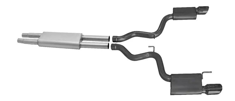Gibson Stainless Steel Cat-Back Exhaust For 2015–2017 Ford Mustang 3.7L V6 1