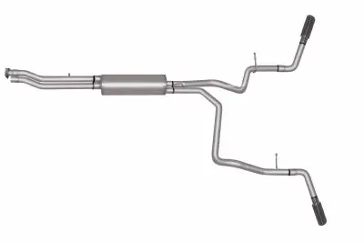 Gibson Stainless Steel Dual Cat-Back Exhaust For 2014–2018 Silverado & Sierra 1500 (6.2L V8, 5'8" Crew Cab) 1