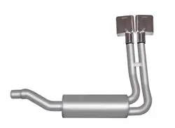 Gibson Super Truck Aluminized Cat-Back Exhaust For 2004 Ford F-150 (4.6L, Standard Cab, 6.5' Bed) 1