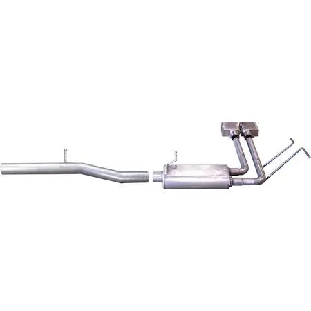 Gibson Super Truck Aluminized Cat-Back Exhaust For 2010–2013 Silverado & Sierra 1500 (4.8L/5.3L V8, Crew Cab 5'8" Or Extended Cab 6.5') 1