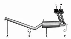 Gibson Super Truck Stainless Steel Cat-Back Exhaust For 1999–2006 Chevrolet Silverado & Gmc Sierra 1500 4.8L/5.3L V8 (5.8' Crew Cab / 6.5' Extended Cab) 1