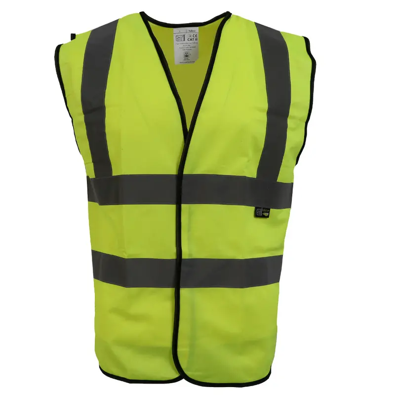 High-Visibility Dual-Band Safety Vest With Adjustable Braces 1