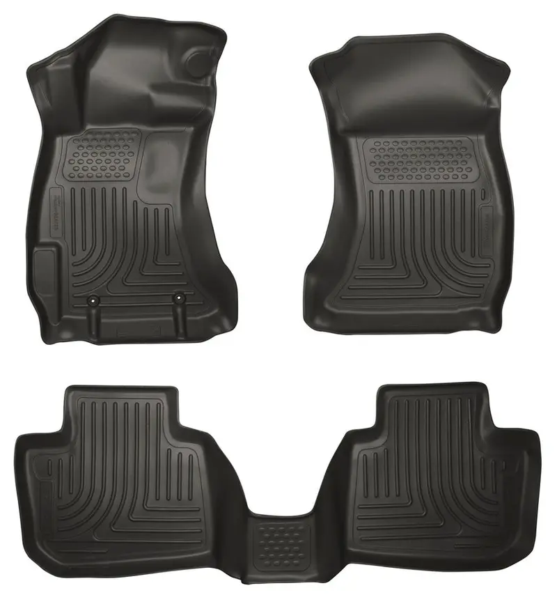 Husky Weatherbeater All-Weather Floor Liners – Front & Rear For 2014–2015 Subaru Forester 1