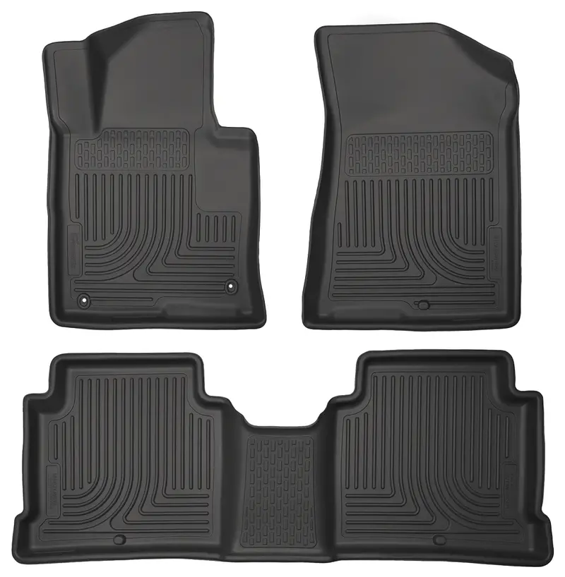 Husky Weatherbeater All-Weather Floor Liners – Front & Rear For 2015 Hyundai Sonata 1