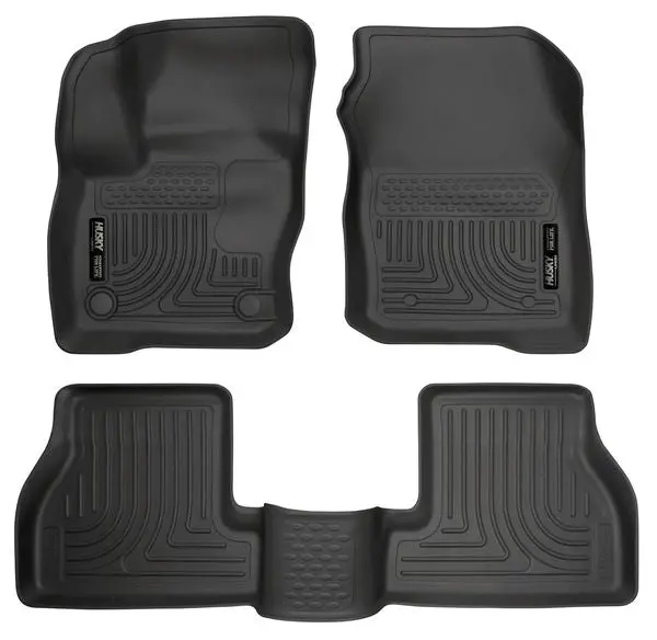 Husky Weatherbeater All-Weather Floor Liners – Front & Rear For 2016 Ford Focus (Non-Hybrid) 1