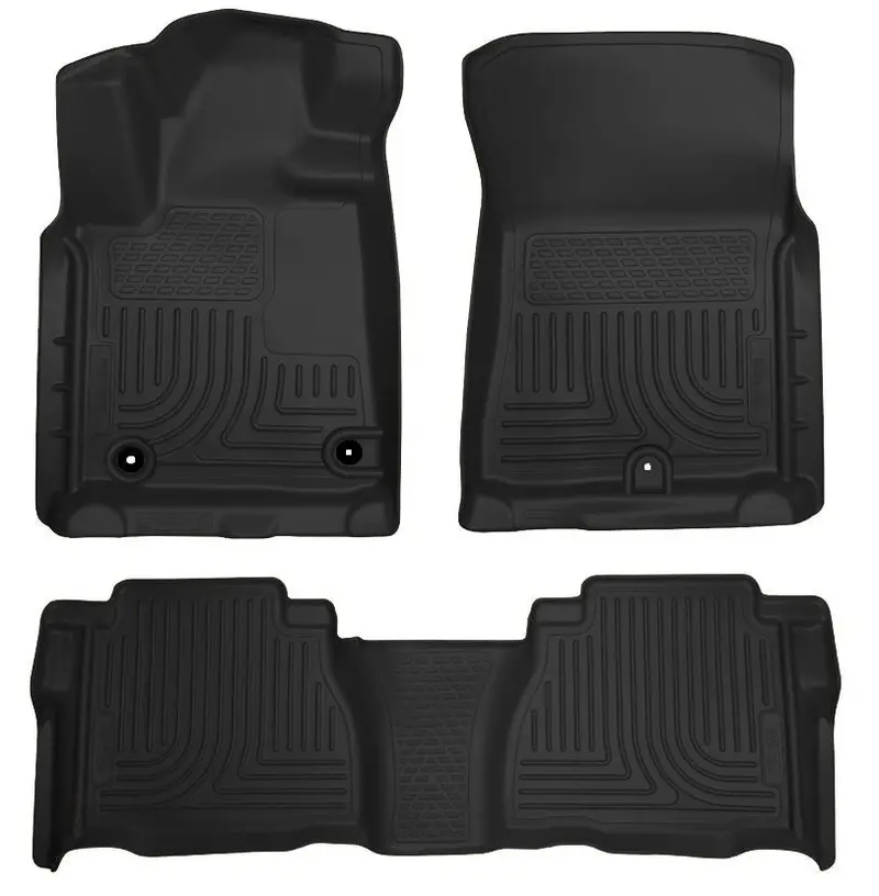 Husky Weatherbeater All-Weather Floor Liners – Front & Rear Seats (2012–2013 Toyota Tundra – Crewmax & Double Cab) 1