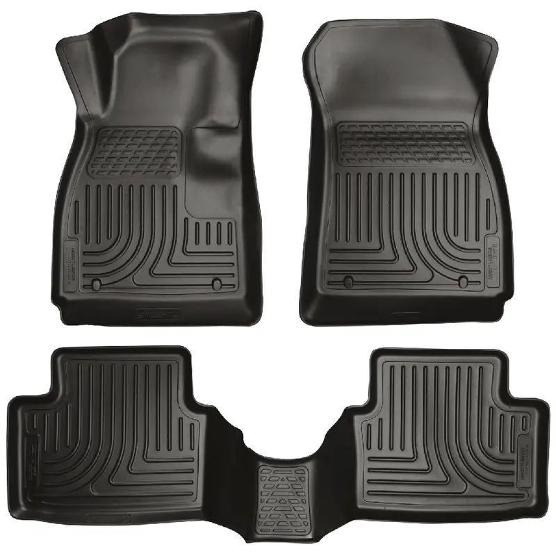Husky Weatherbeater Front And Rear Floor Liners For 2011–2015 Ford Fiesta 1