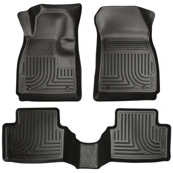 Husky Weatherbeater Front & Rear Floor Liners For 2014 Chevrolet Impala 1