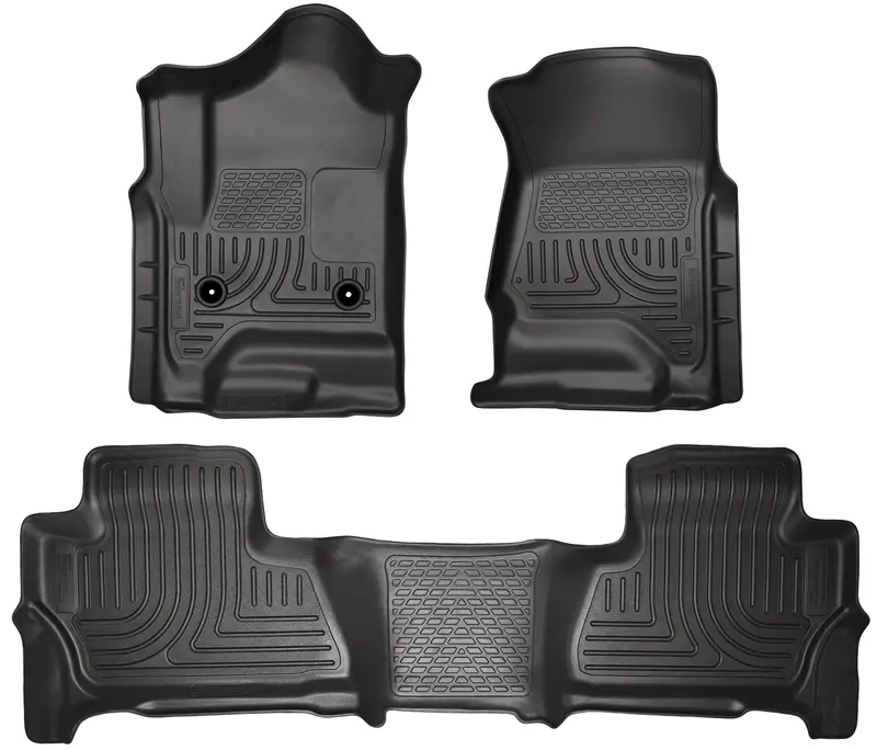 Husky Weatherbeater Front & Rear Floor Liners For 2015 Chevrolet Suburban & Gmc Yukon Xl 1