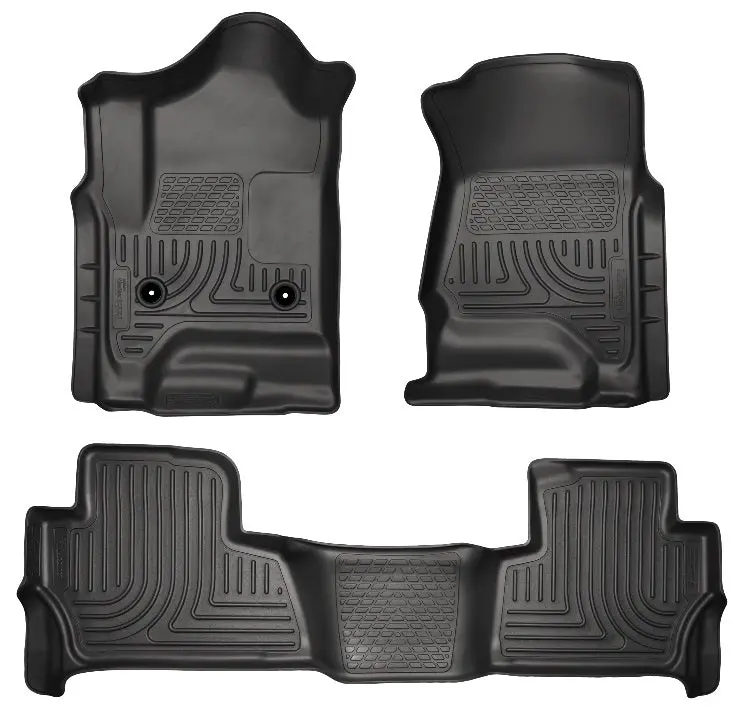 Husky Weatherbeater Front & Rear Floor Liners For 2015 Chevrolet Tahoe & Gmc Yukon 1