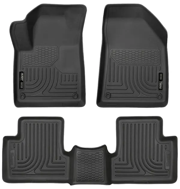 Husky Weatherbeater Front & Rear Floor Liners For 2015 Jeep Cherokee 1