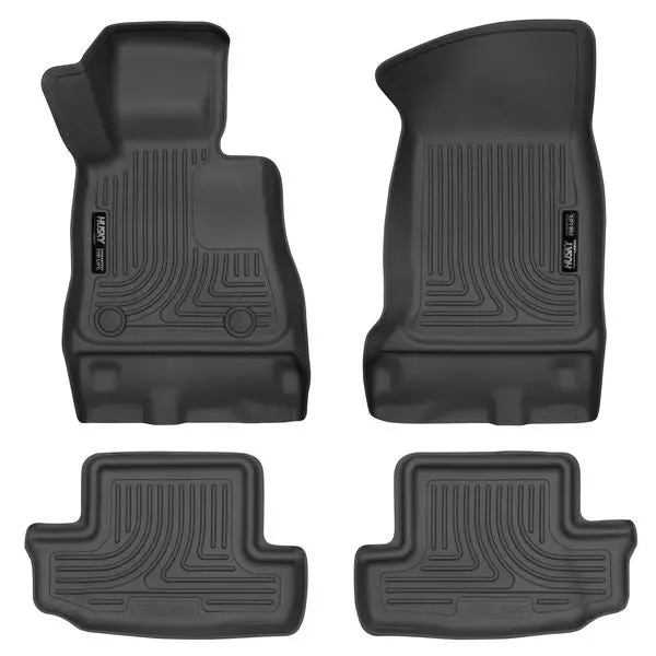 Husky Weatherbeater Front & Rear Floor Liners For 2016–2017 Chevrolet Camaro 1