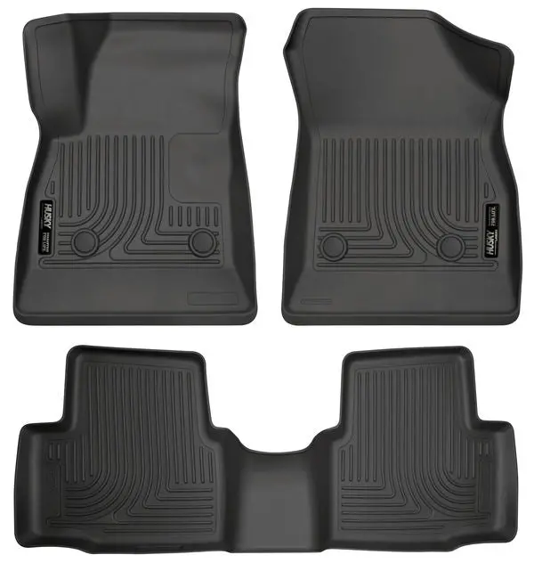 Husky Weatherbeater Front & Rear Floor Liners For 2016–2017 Chevrolet Cruze 1