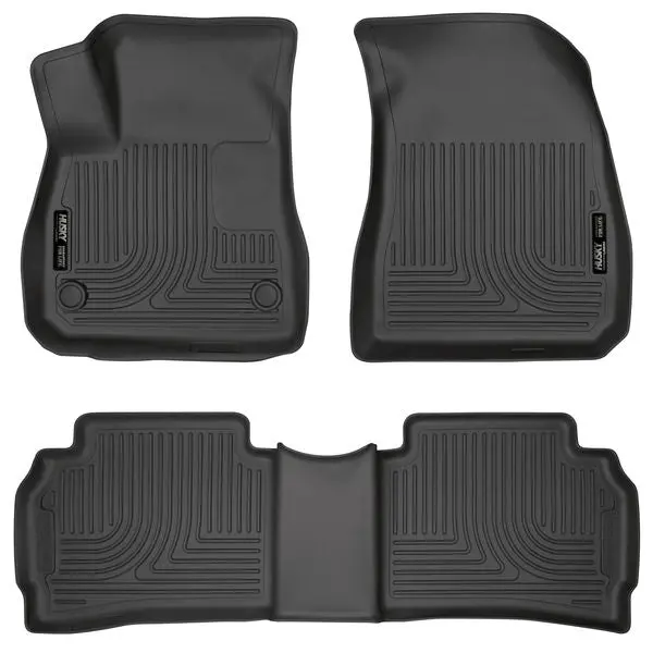 Husky Weatherbeater Front & Rear Floor Liners For 2016 Chevrolet Malibu 1