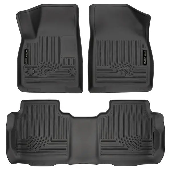 Husky Weatherbeater Front & Rear Floor Liners For 2017 Cadillac Xt5 & 2017 Gmc Acadia 1