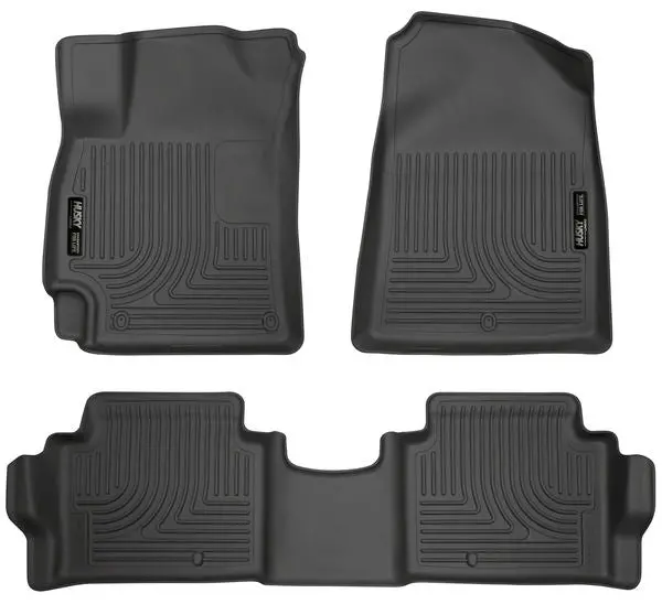 Husky Weatherbeater Front & Rear Floor Liners For 2017 Hyundai Elantra 1