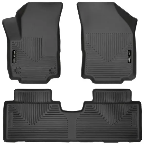 Husky Weatherbeater Front & Rear Floor Liners For 2018 Chevrolet Equinox 1